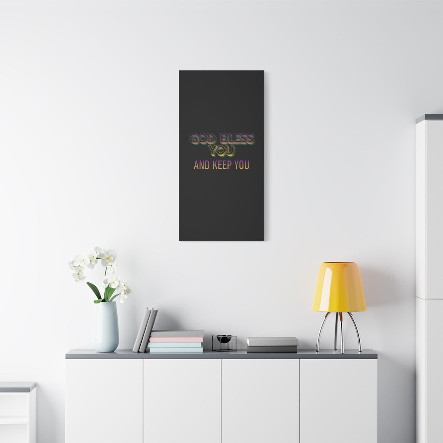 God Bless You and Keep You Canvas | Matte Stretched Wall Art