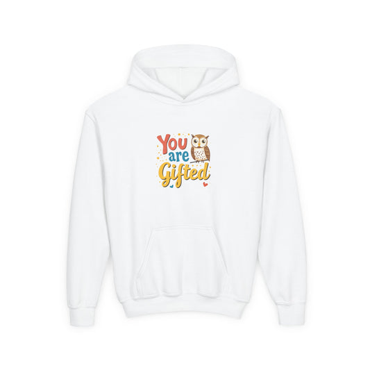 You Are Gifted Owl Youth Hoodie | Encouragement Kids Sweatshirt