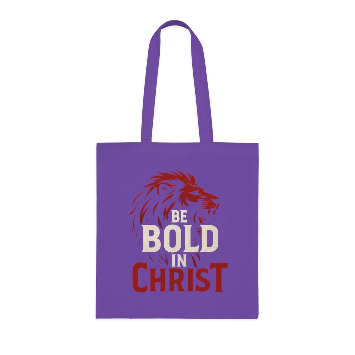 Be Bold in Christ Cotton Tote Bag, Inspirational Gift, Christian Tote, Bible Verse Bag, Everyday Use, Church Activities, Eco-Friendly