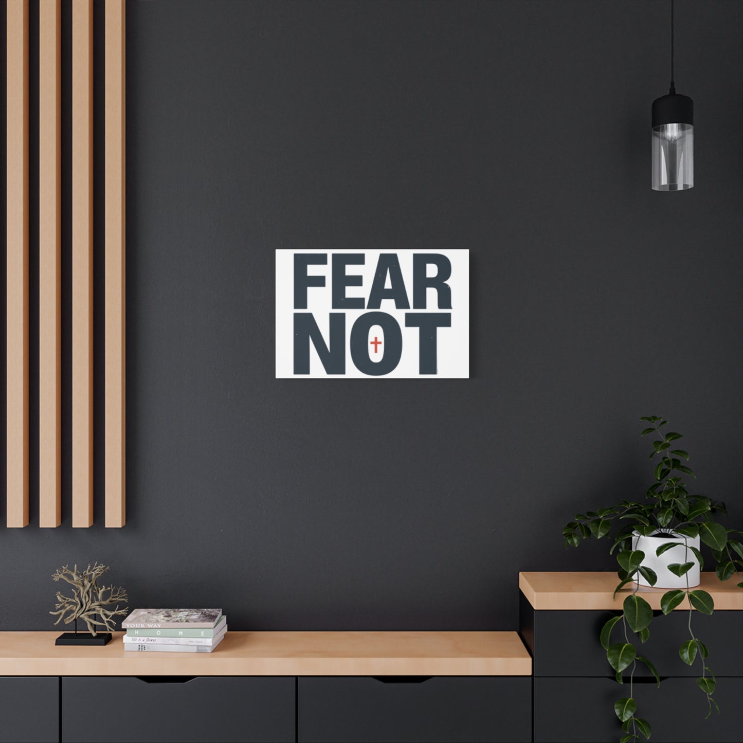 Fear Not canvas | Christian wall art, stretched matte gallery wrap