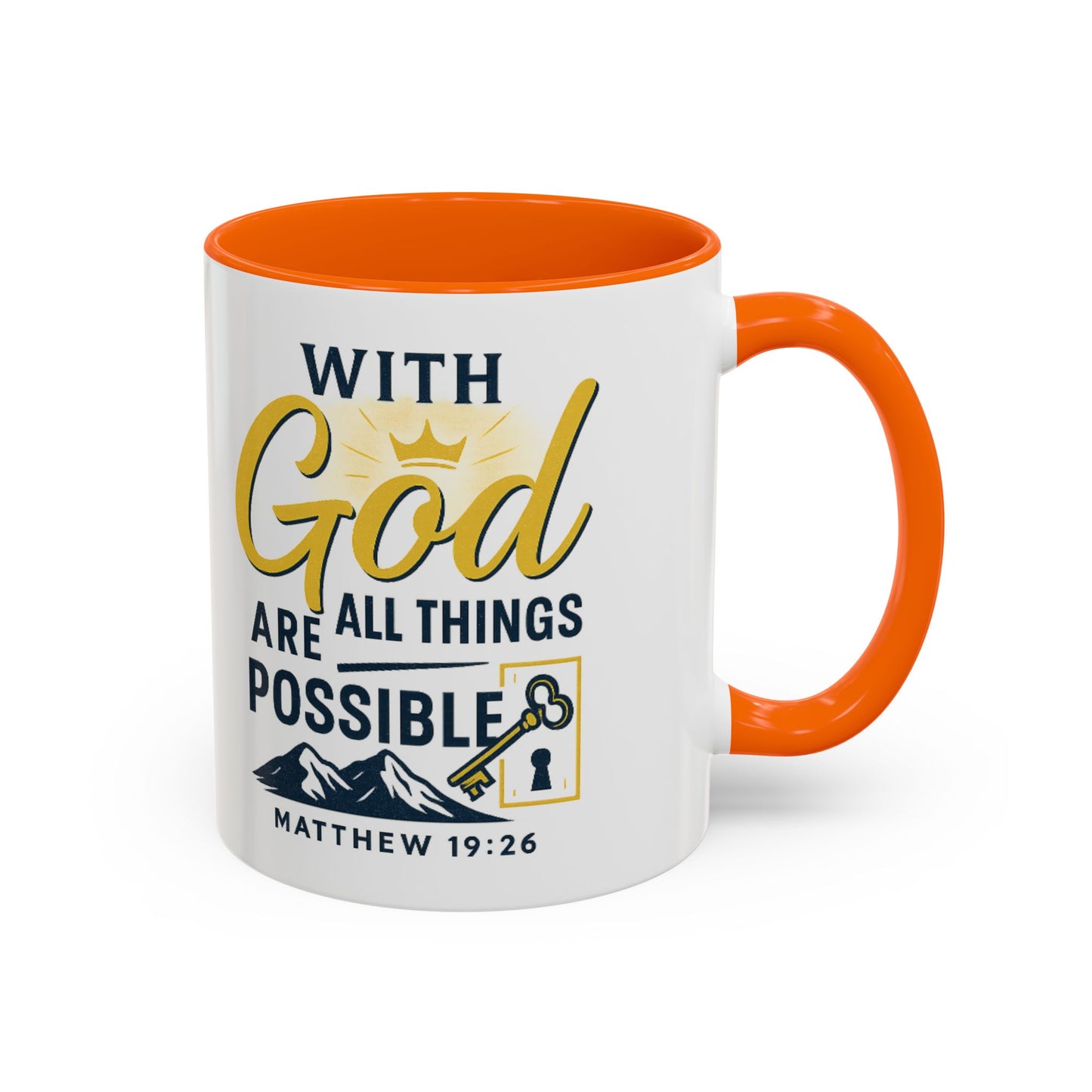 Inspirational Coffee Mug, Motivational Mug, Religious Gift, God Quote Mug, Faith-Based Coffee Cup, Customizable Coffee Mug
