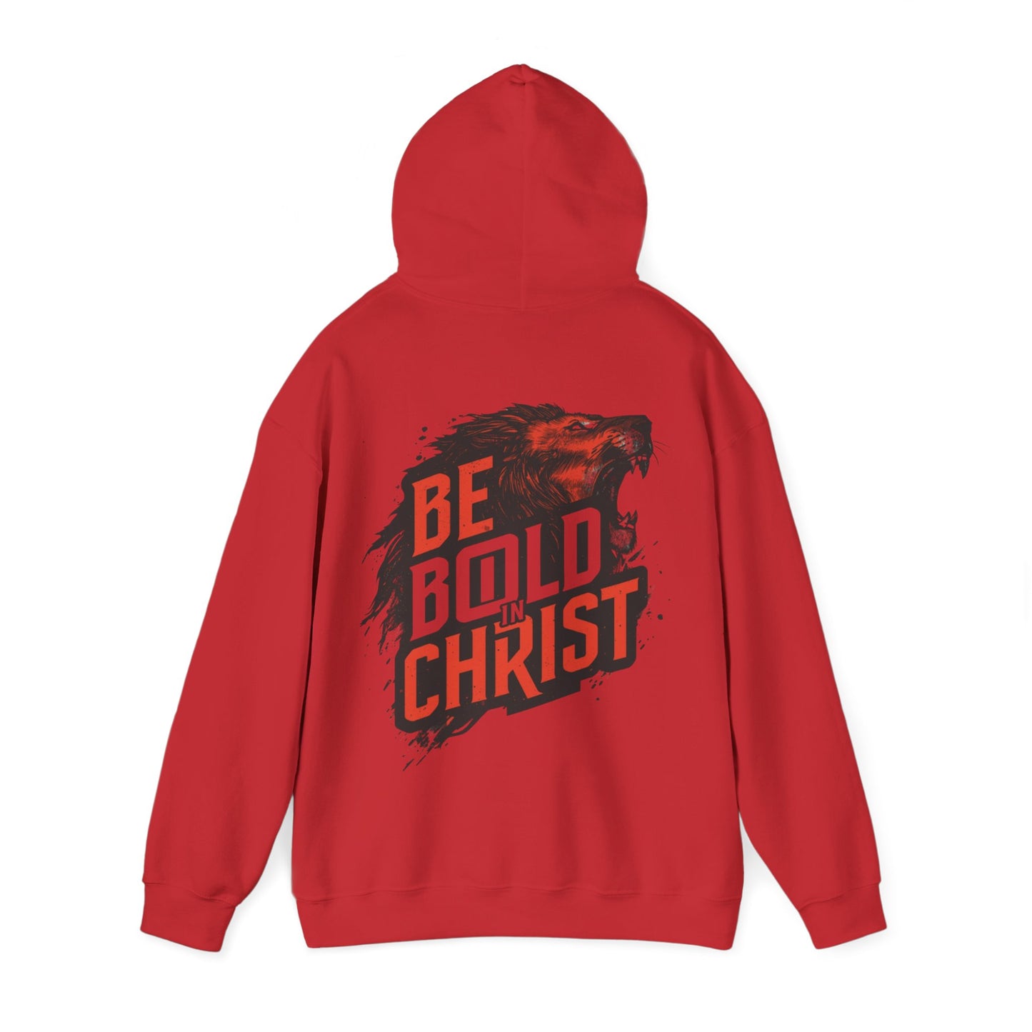 Be Bold in Christ Bear Graphic Hoodie | Faith Roaring Bear Sweatshirt
