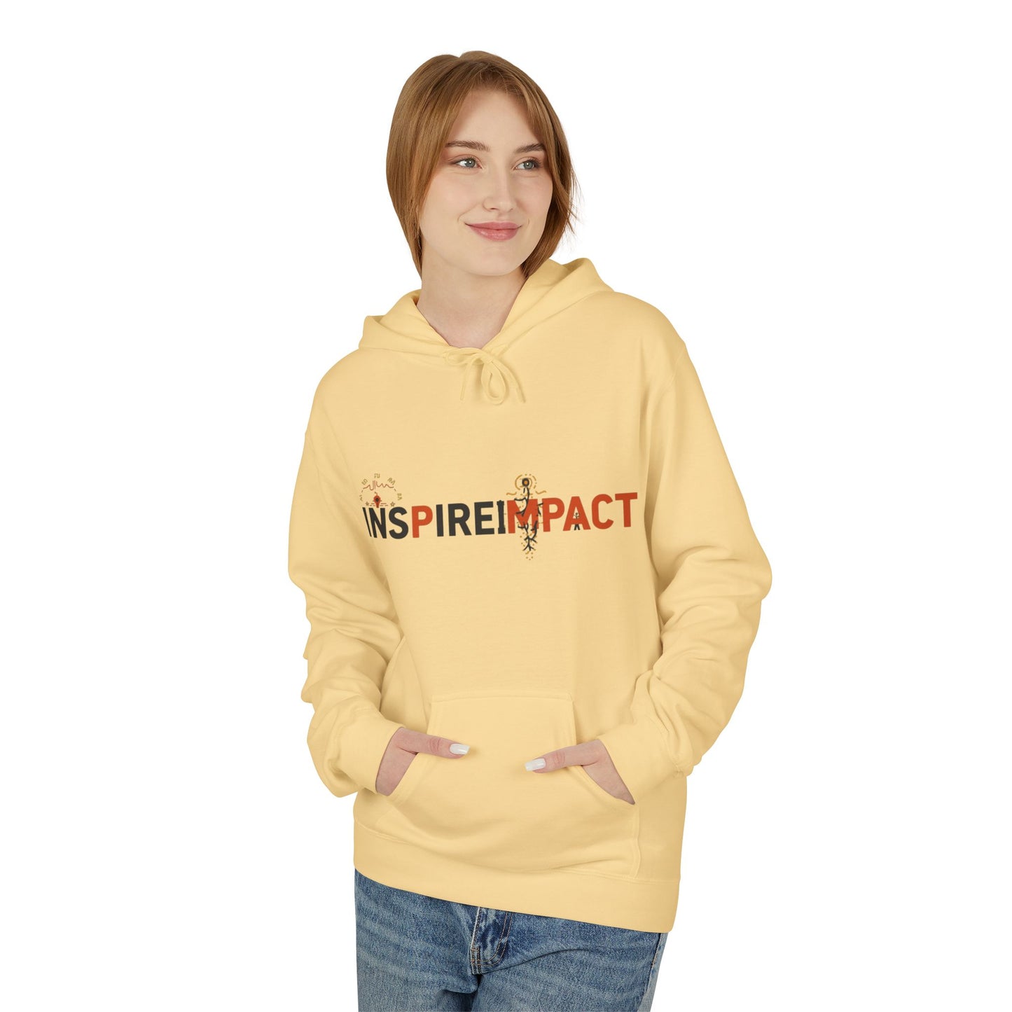 Inspire Impact Hoodie | Inspirational Typography Logo