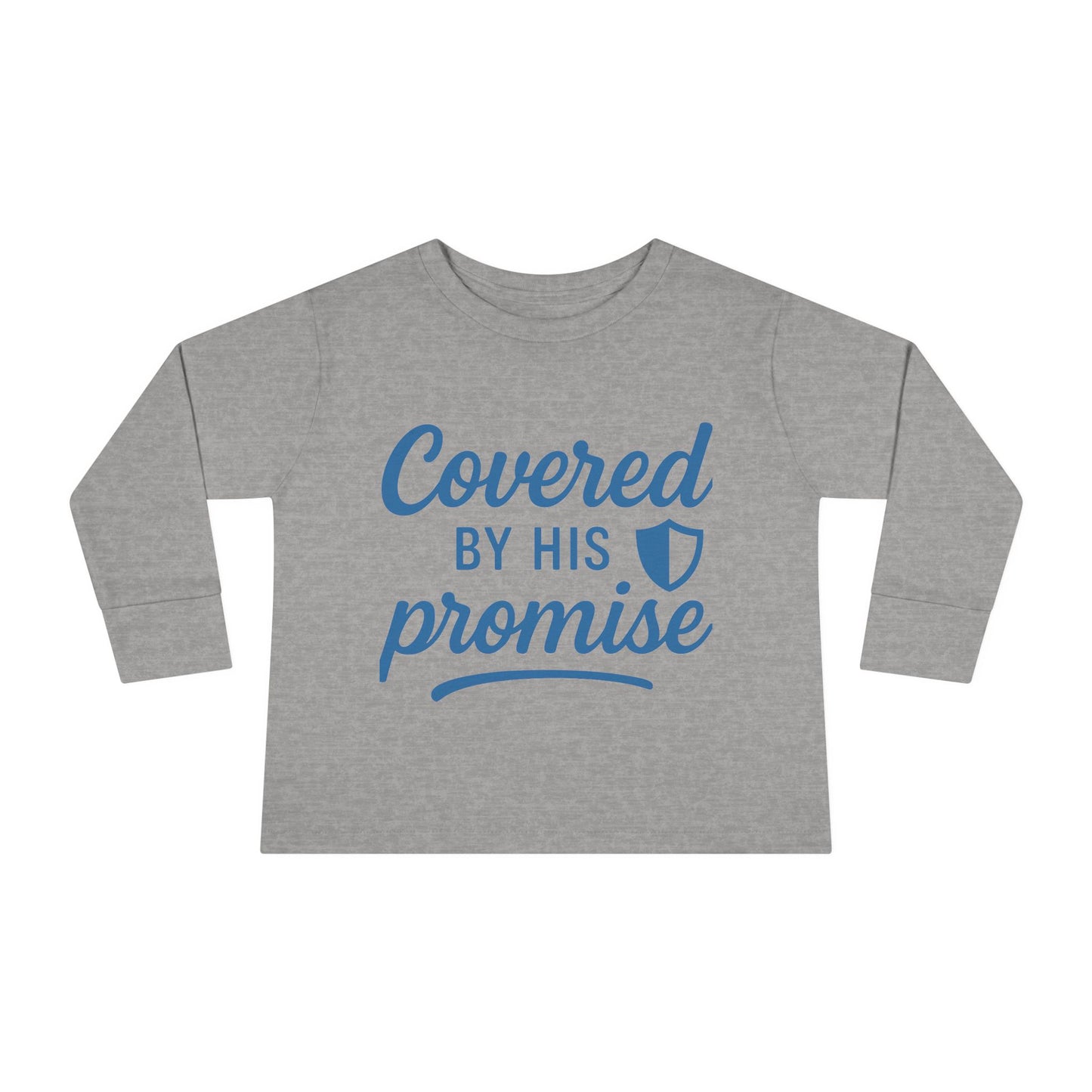 Covered by His Promise Toddler Long Sleeve Tee