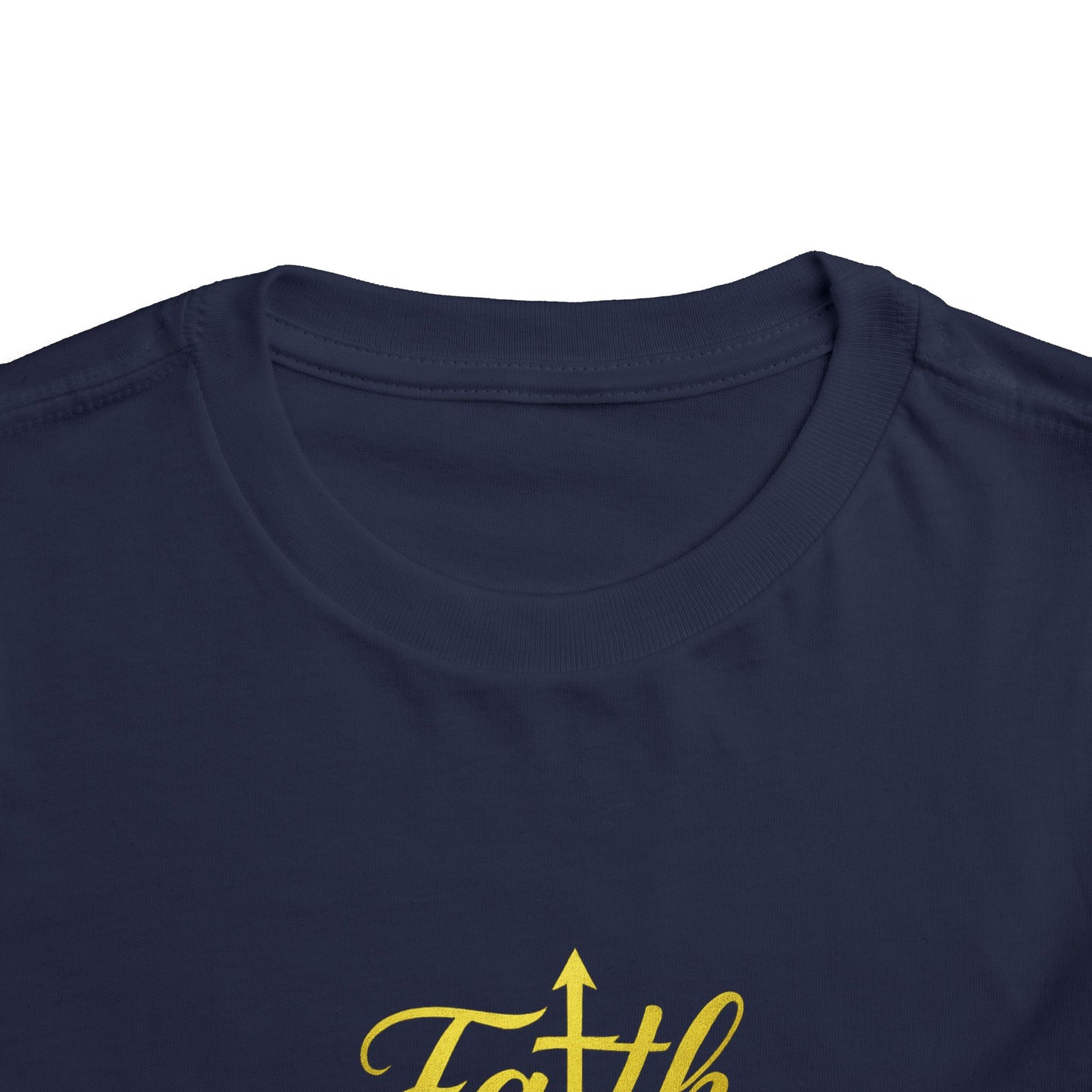 Lion Toddler Tee - 'Faith Over Fear' - Cute Inspirational Shirt