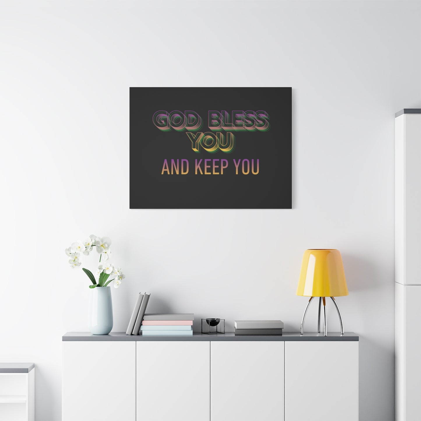 God Bless You and Keep You Canvas | Matte Stretched Wall Art