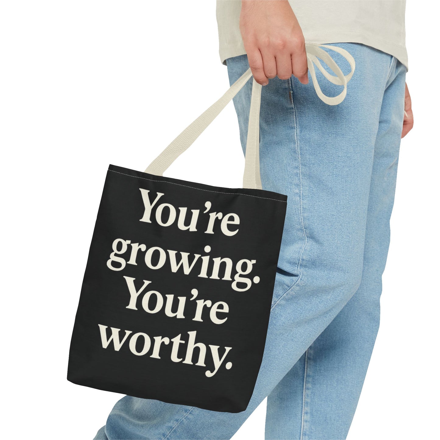 Empowering Affirmation Tote Bag 'You Are Enough' Inspirational Everyday Tote