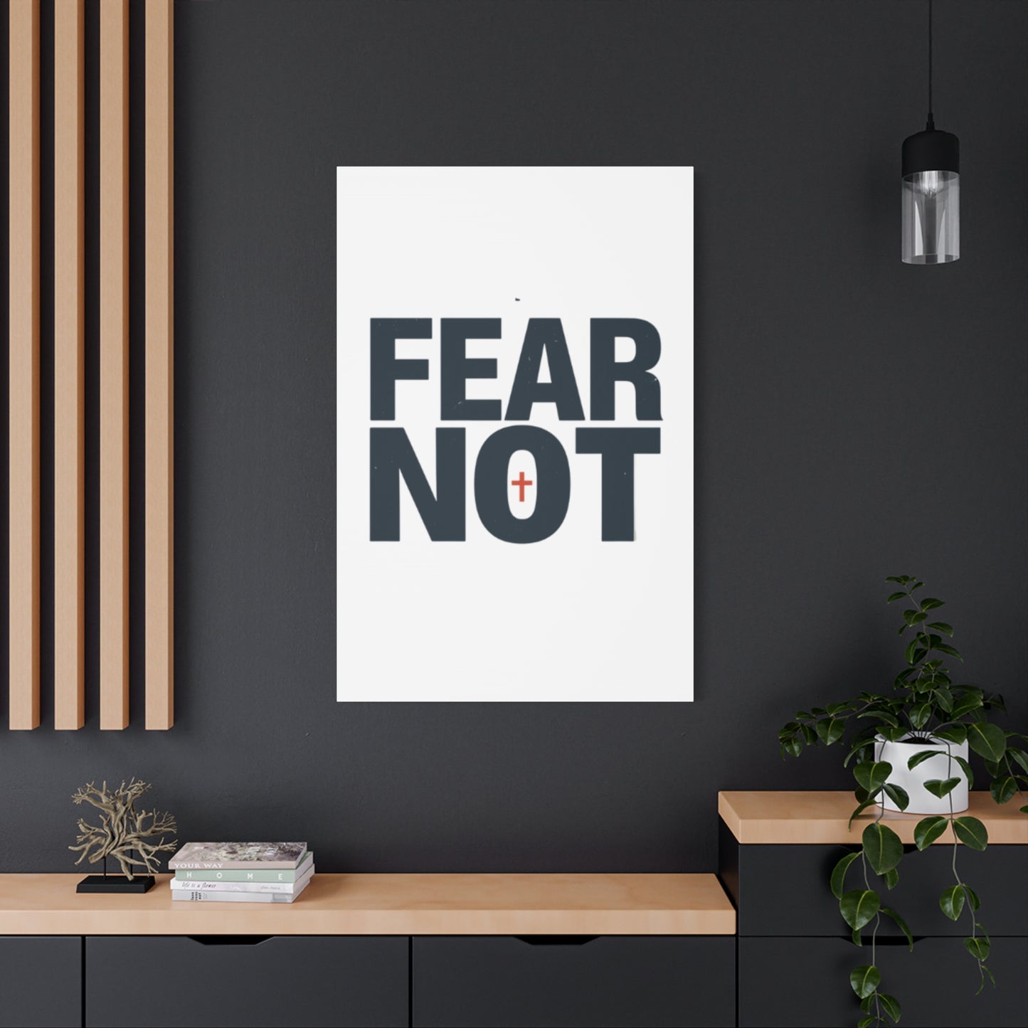Fear Not canvas | Christian wall art, stretched matte gallery wrap