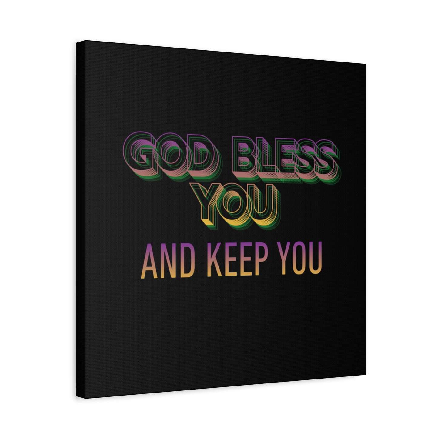 God Bless You and Keep You Canvas | Matte Stretched Wall Art
