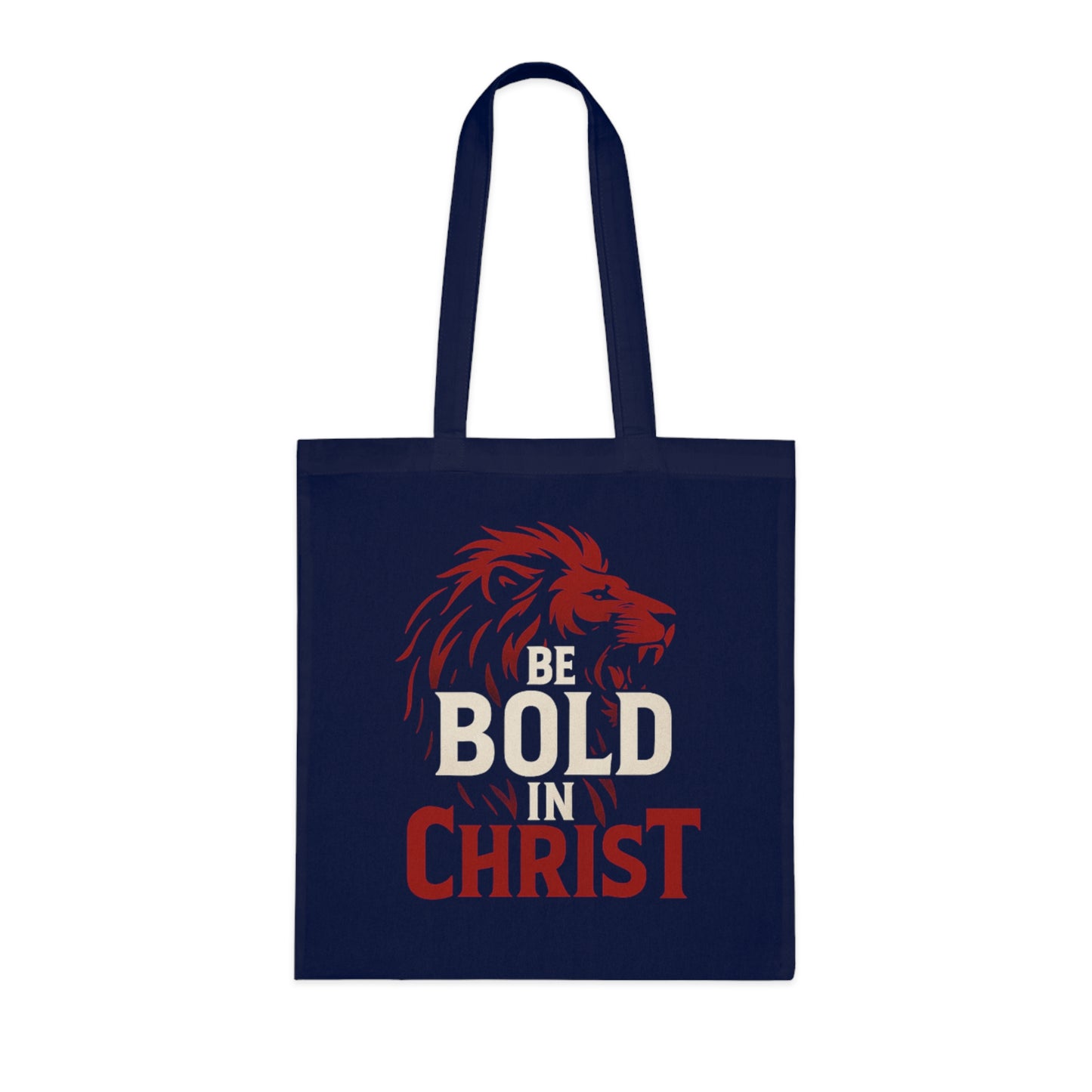 Be Bold in Christ Cotton Tote Bag, Inspirational Gift, Christian Tote, Bible Verse Bag, Everyday Use, Church Activities, Eco-Friendly