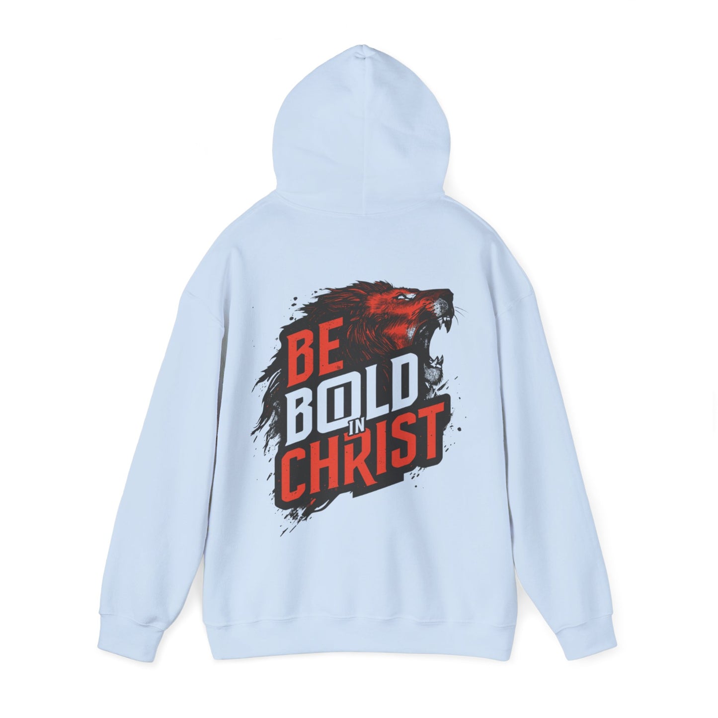 Be Bold in Christ Bear Graphic Hoodie | Faith Roaring Bear Sweatshirt
