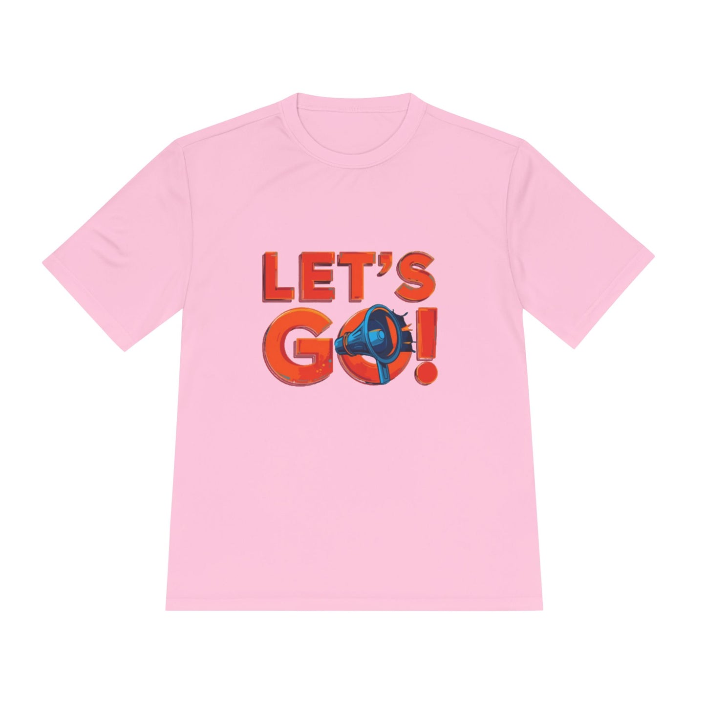 LET'S GO! Momentum Graphic Tee | Lightweight Polyester Athletic Shirt