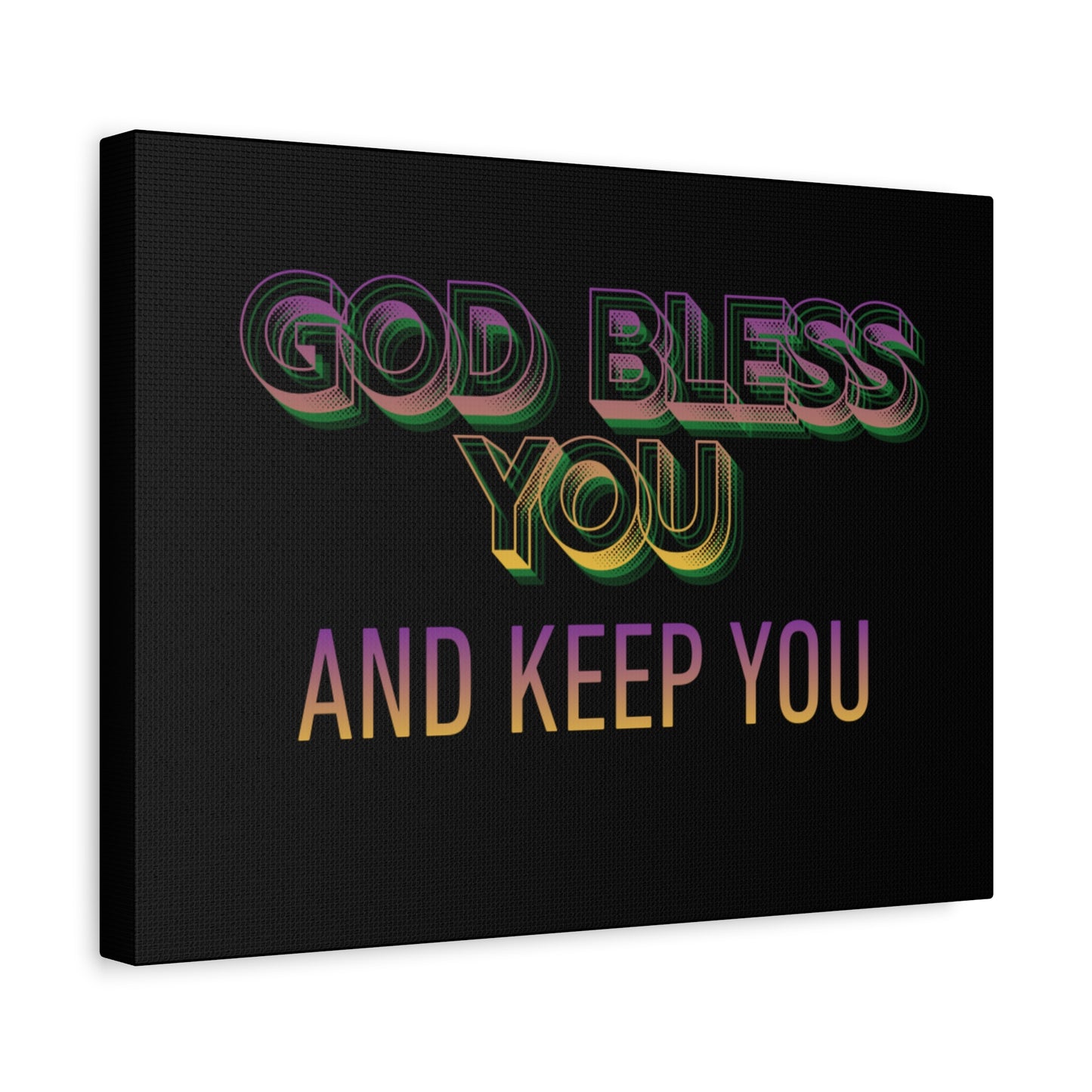 God Bless You and Keep You Canvas | Matte Stretched Wall Art