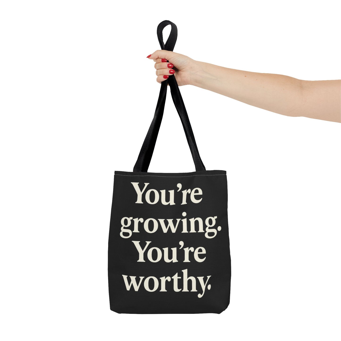 Empowering Affirmation Tote Bag 'You Are Enough' Inspirational Everyday Tote