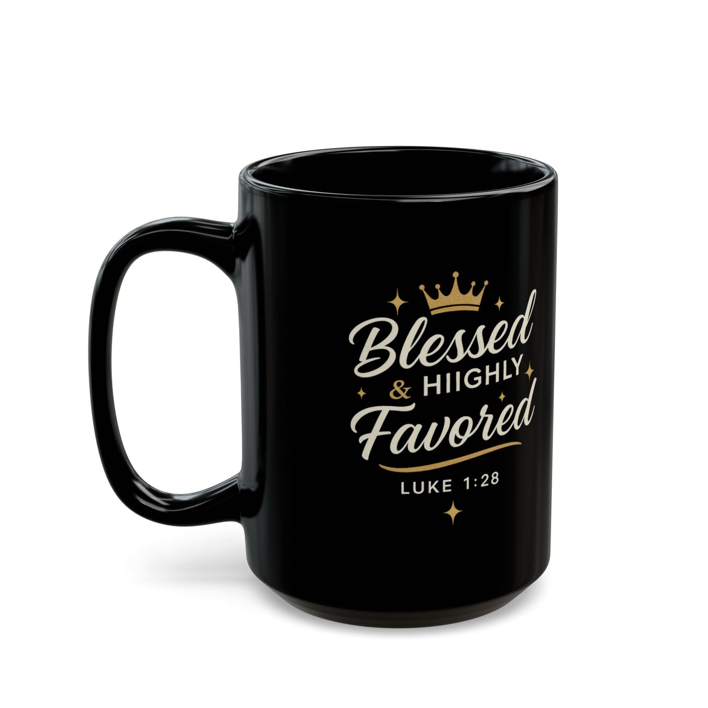 Inspirational Morning Quote Mug | Black Ceramic Coffee Cup, 11oz or 15oz