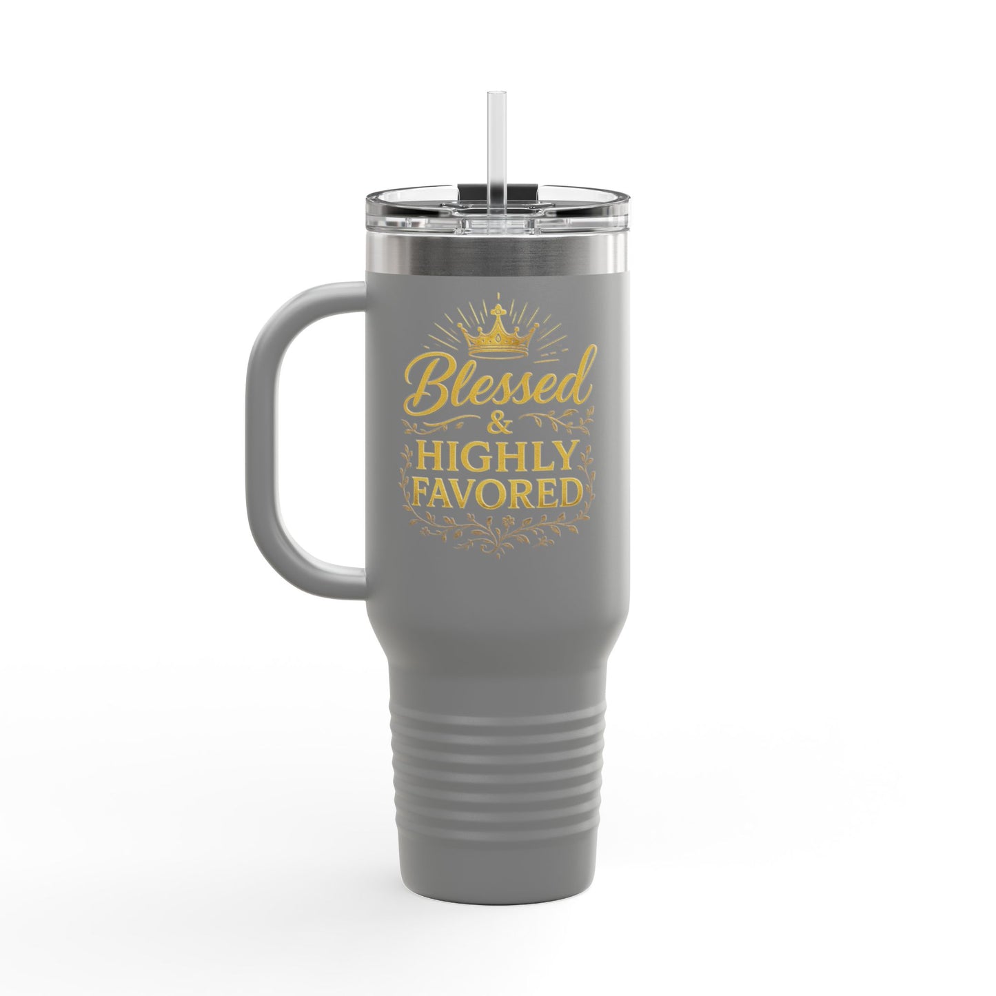 Blessed & Highly Favored 40oz Insulated Travel Mug - Inspirational On-the-Go Drinkware, Perfect for Gifts, Travel Essentials, and [...]