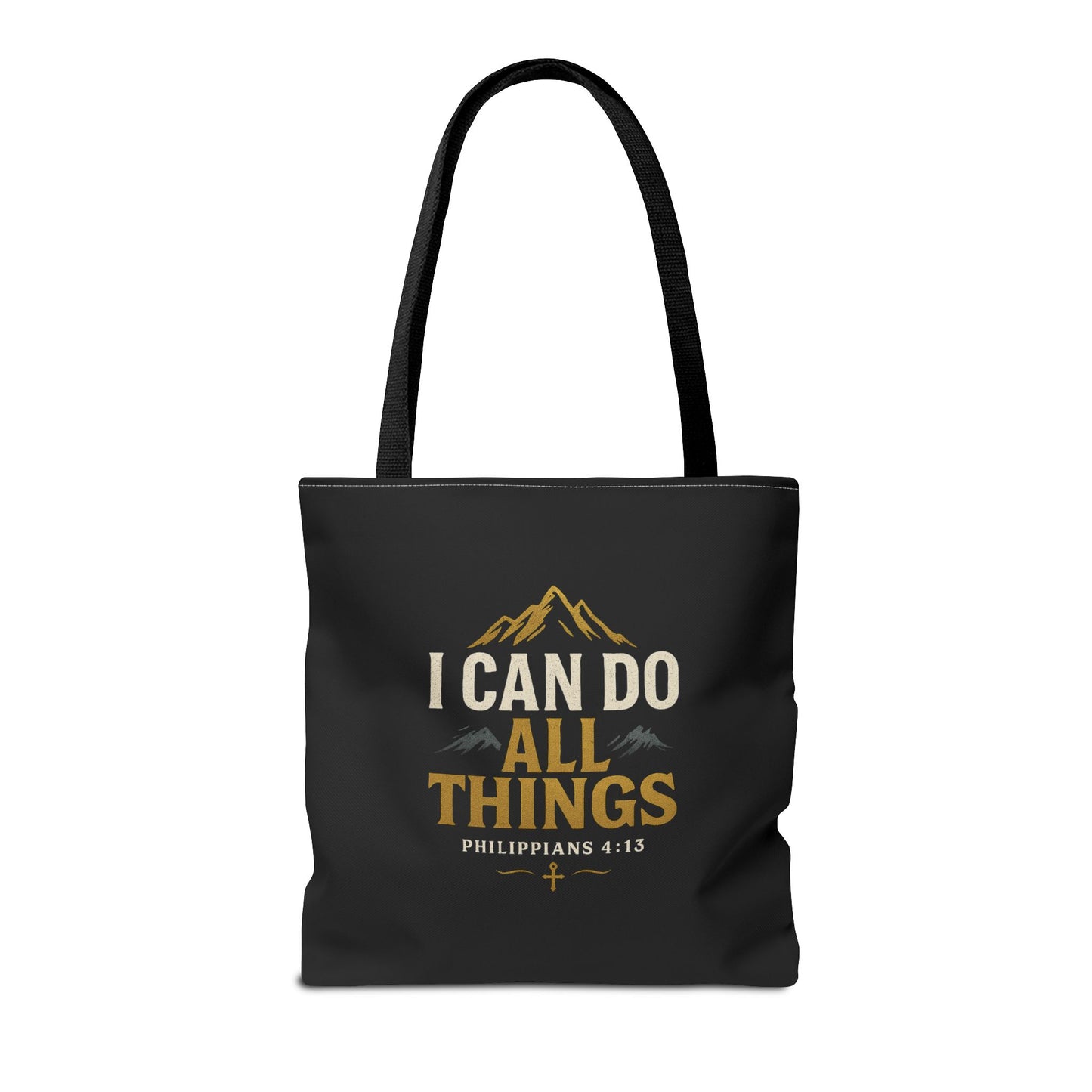 Inspirational Tote Bag with Philippians 4:13 - Motivational Gift for Encouragement, Faith, Bible Quotes, Everyday Use, Church