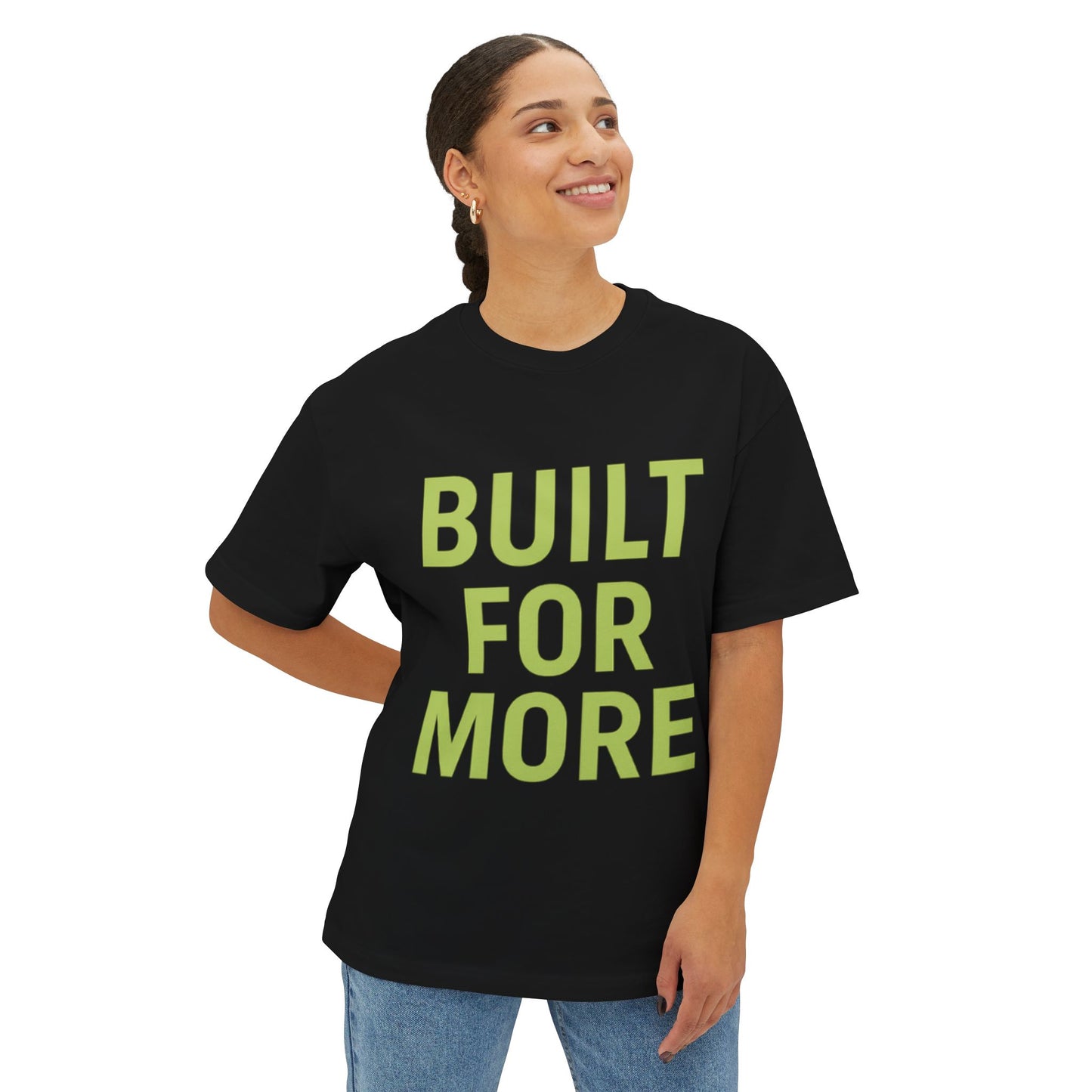 Motivational Unisex Tee - Built for More, Casual Wear, Gift for Fitness Lovers