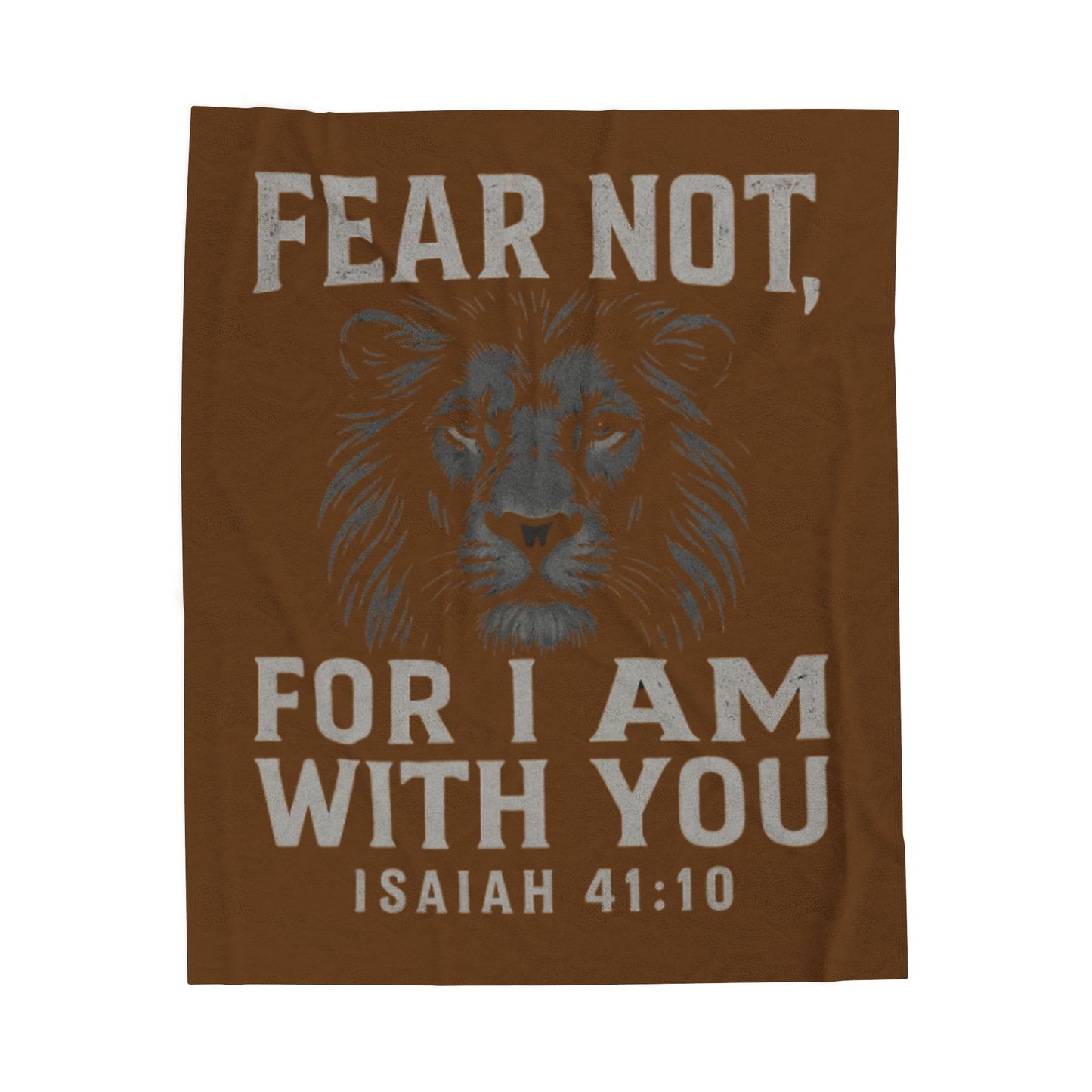 Cozy Velveteen Plush Blanket with Inspirational Lion Design | Warm Throw for Home, Unique Gift, Spiritual Decor, Family Comfort, Bible [...]