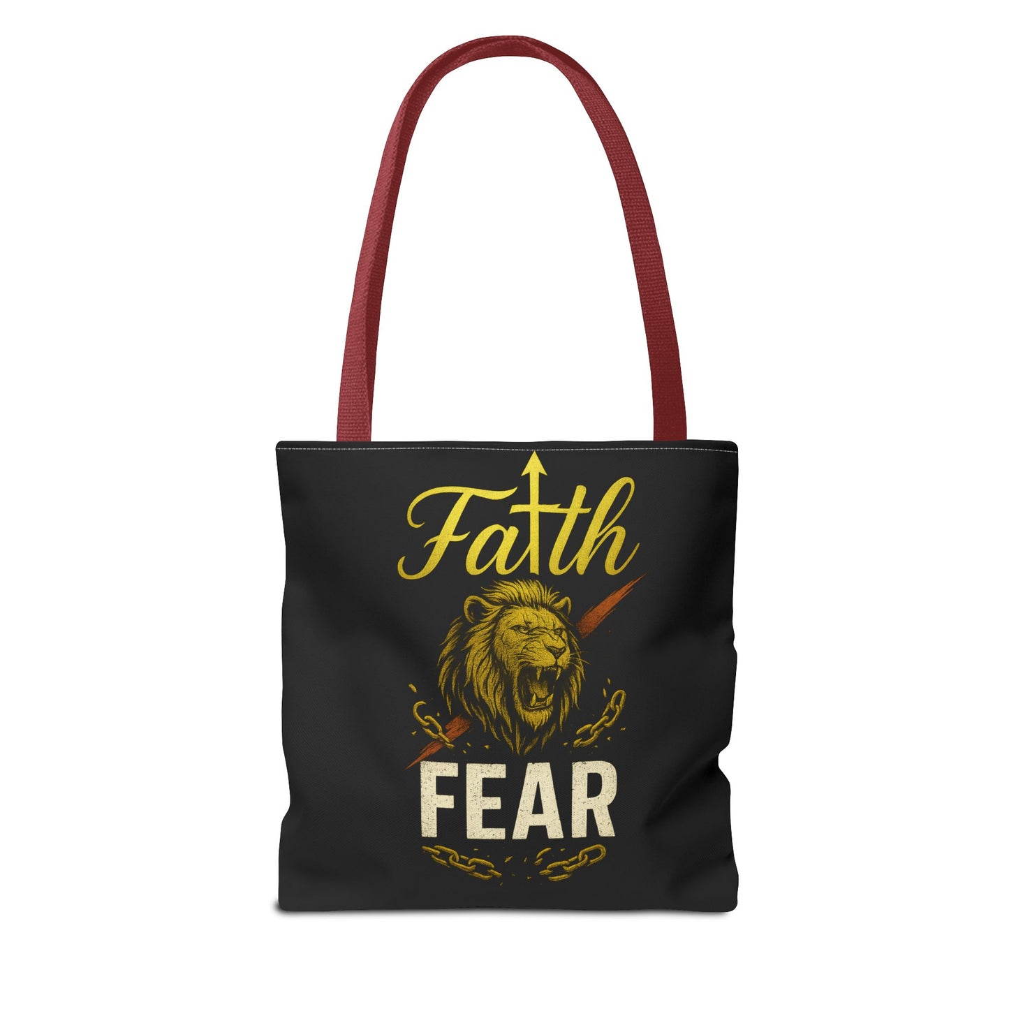 Fearless Faith Tote Bag | Motivational Carryall | Stylish Grocery Bag, Beach Bag, Gift for Friends, Inspirational Accessory