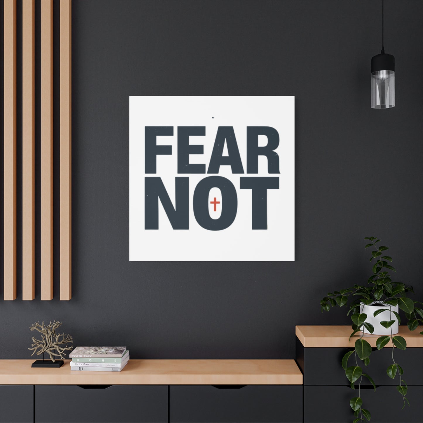 Fear Not canvas | Christian wall art, stretched matte gallery wrap