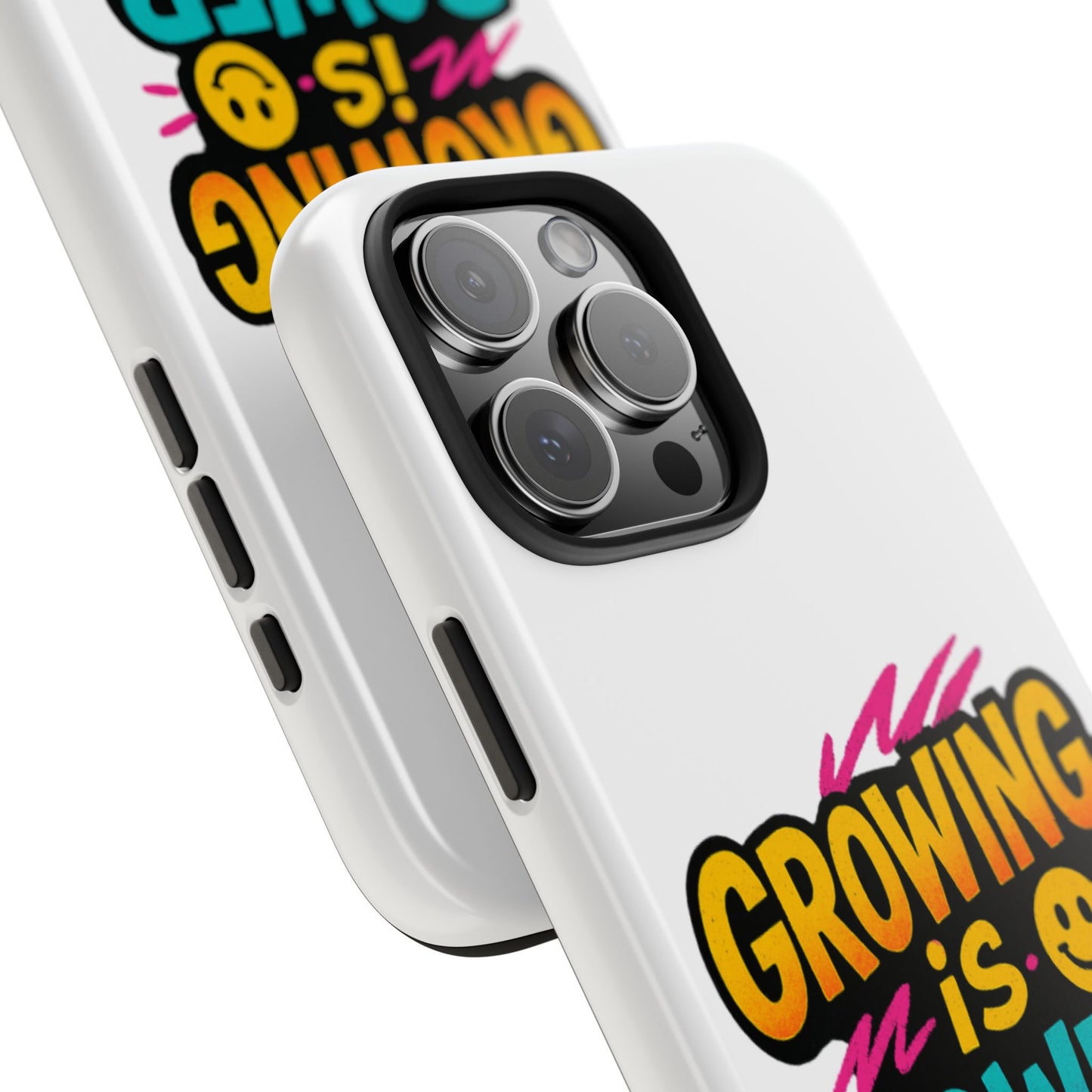 Empowering Tough Phone Case - 'Growing is Power' - Motivational Gifts, Unique Phone Accessories, Phone Protector, Gift for Teens