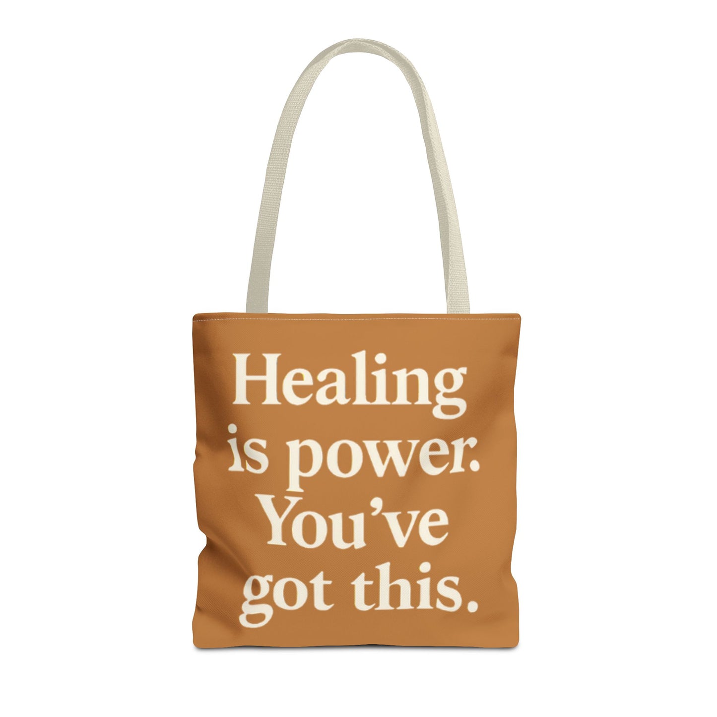 Empowering Healing Tote Bag, Inspirational Market Bag, Motivational Gift, Self-Care Accessory, Supportive Everyday Tote