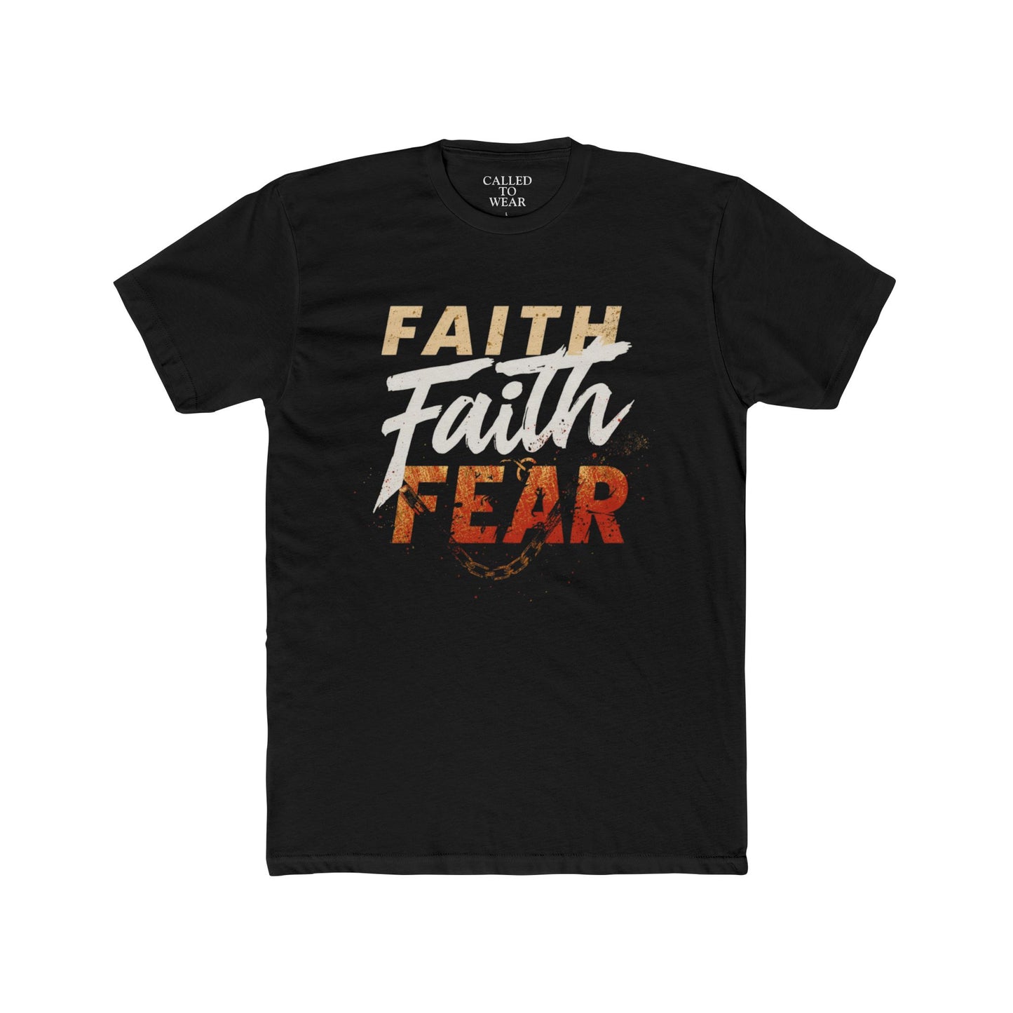 Faith Over Fear Tee | Christian Inspirational Typography Shirt