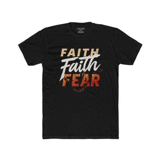 Faith Over Fear Tee | Christian Inspirational Typography Shirt