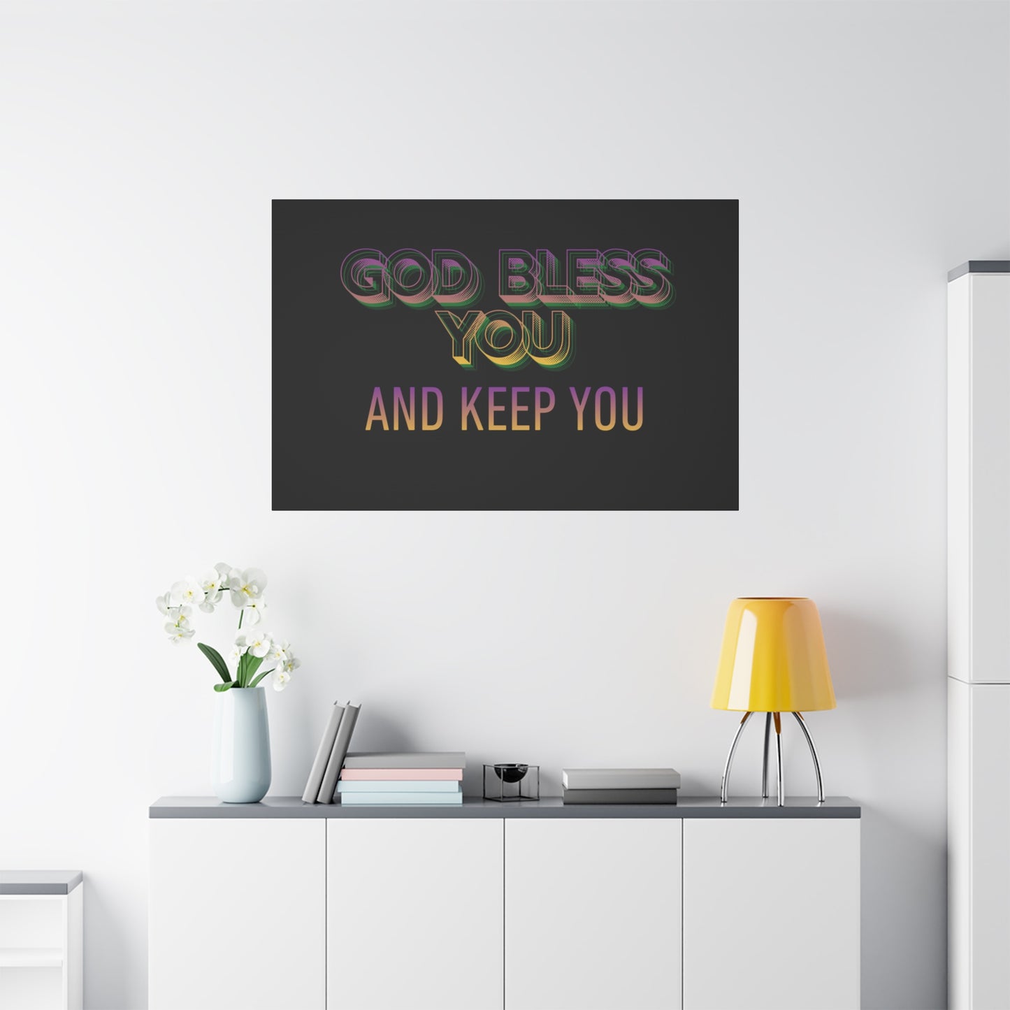 God Bless You and Keep You Canvas | Matte Stretched Wall Art