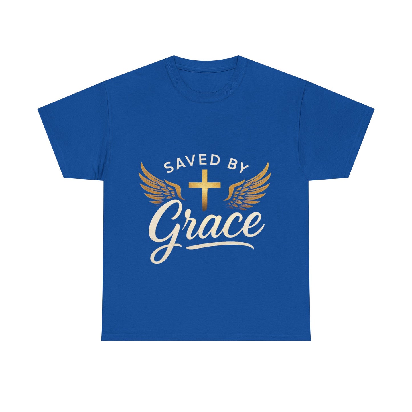 Saved by Grace Unisex Heavy Cotton Tee - Faith Shirt, Christian Apparel, Inspirational Gift, Church Outfit, Religious Tee