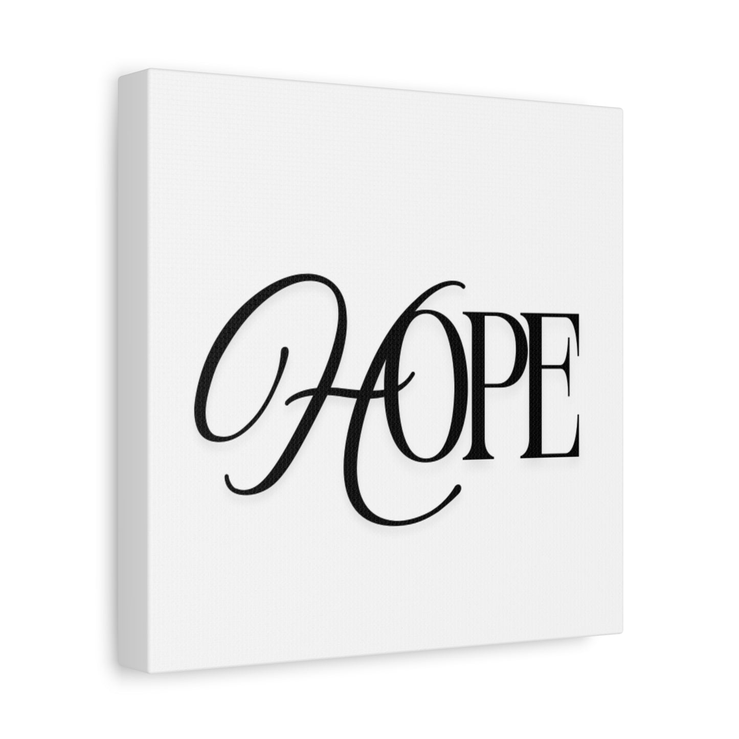 Hope Script Wall Art Canvas | Matte Stretched Canvas