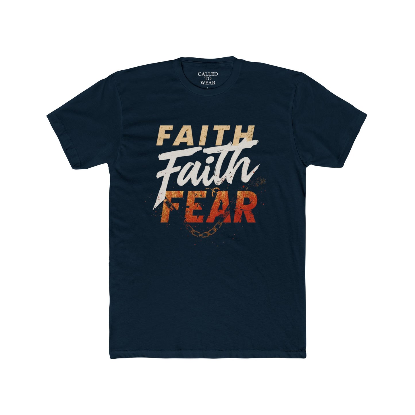 Faith Over Fear Tee | Christian Inspirational Typography Shirt