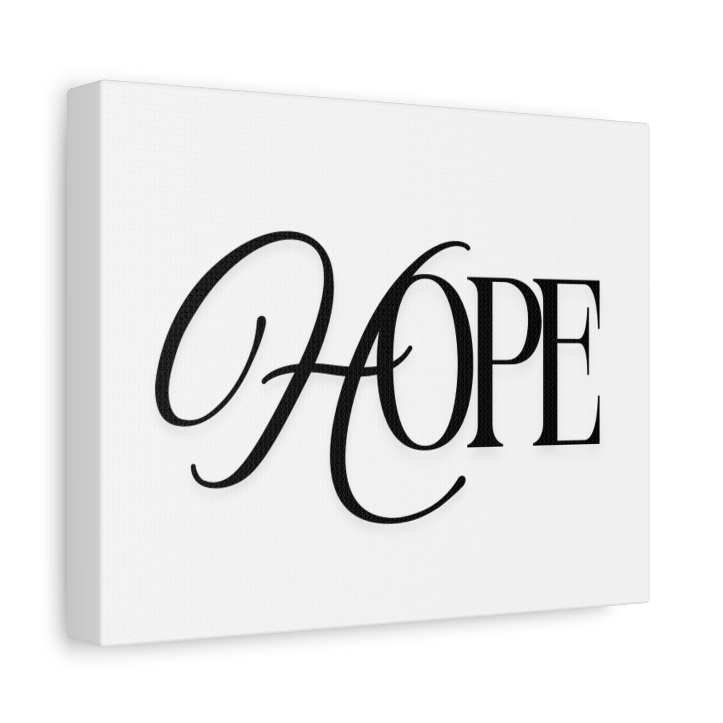 Hope Script Wall Art Canvas | Matte Stretched Canvas