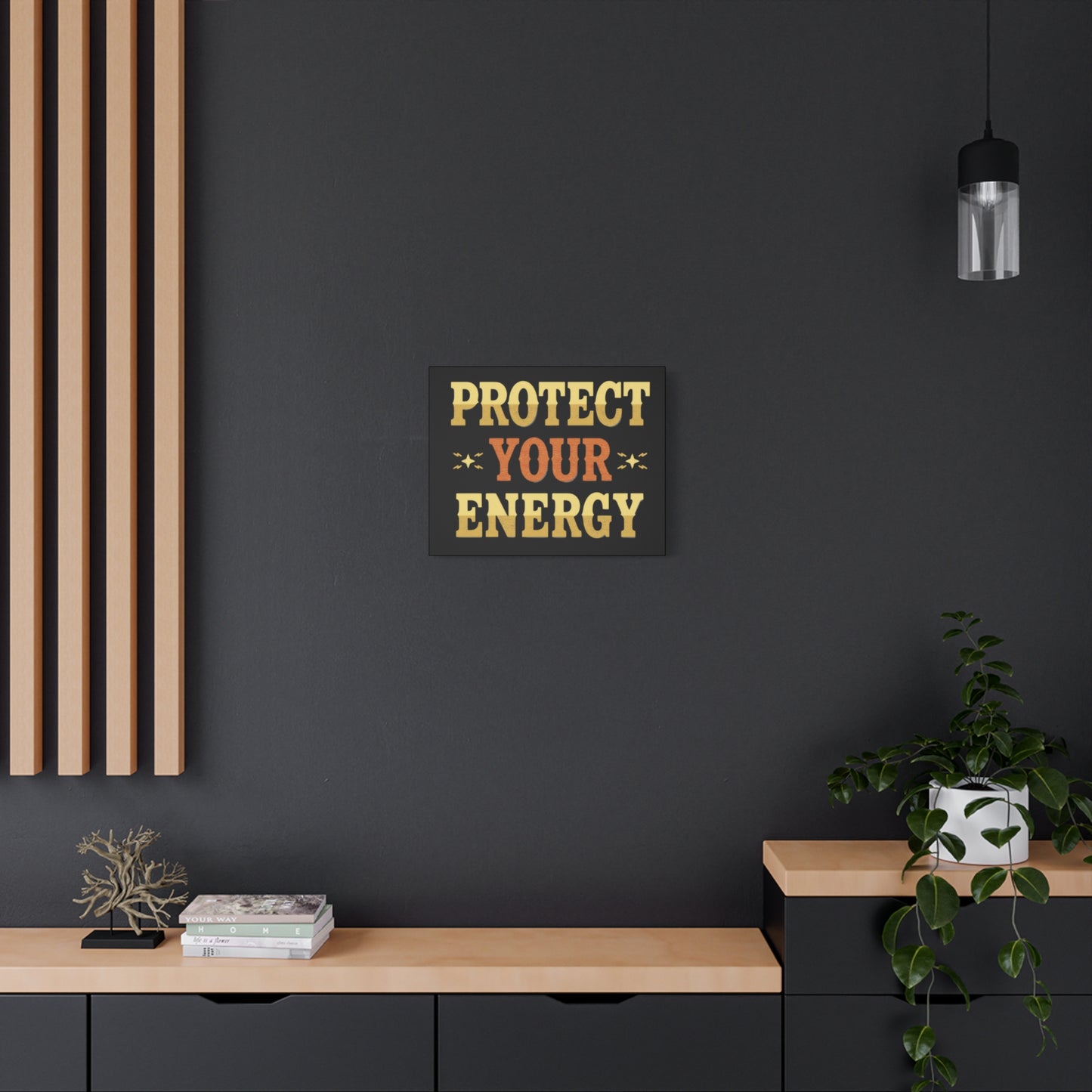 Protect Your Energy Canvas | Matte Stretched Wall Art