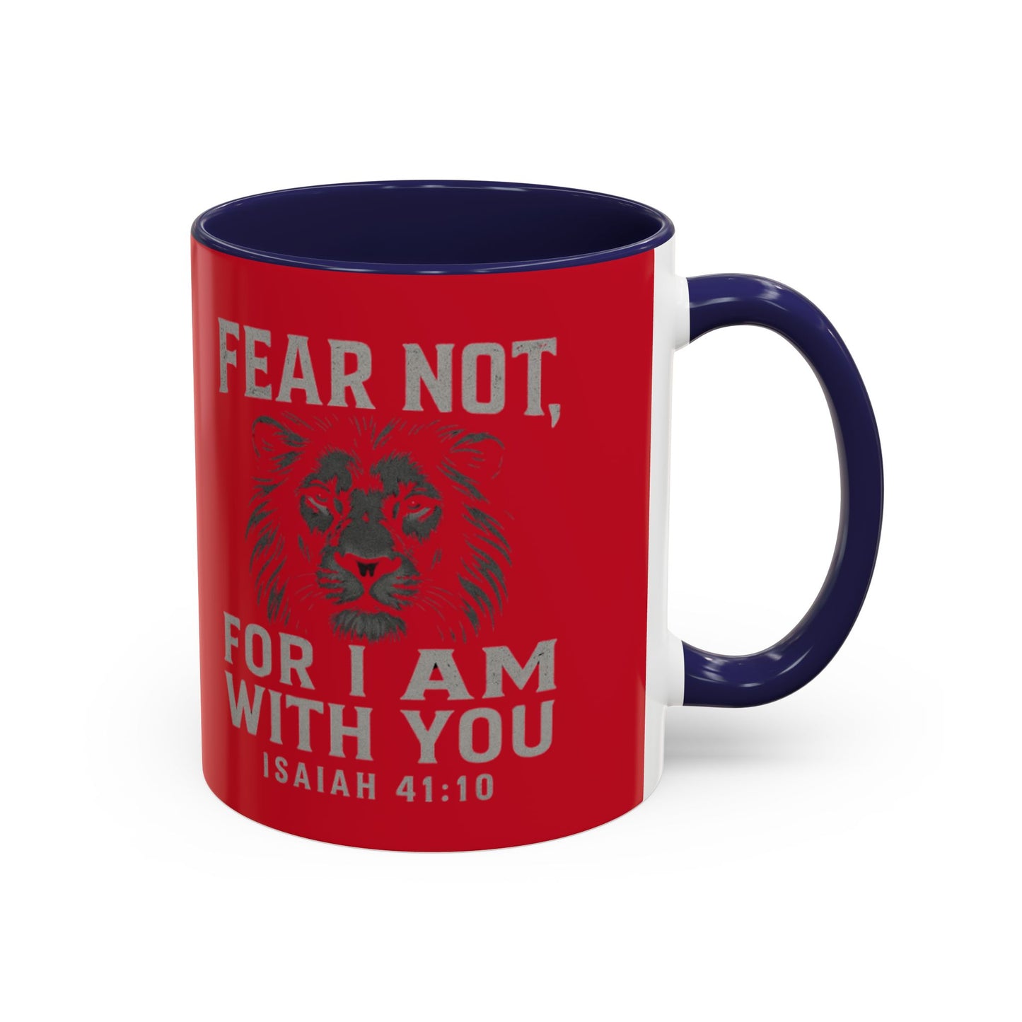 Faith-Inspired Accent Coffee Mug - Cheerful Ceramics for Daily Motivation, Gift for Friends, Home Decor, Encouragement