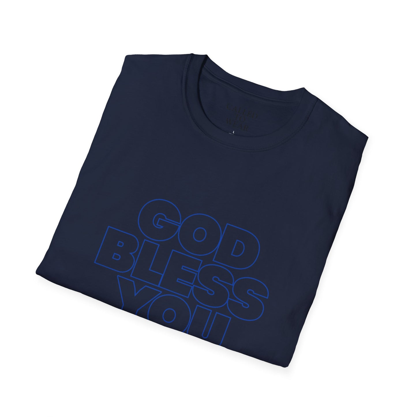 GOD BLESS YOU & Keep You T-Shirt | Minimal Typographic Faith Tee