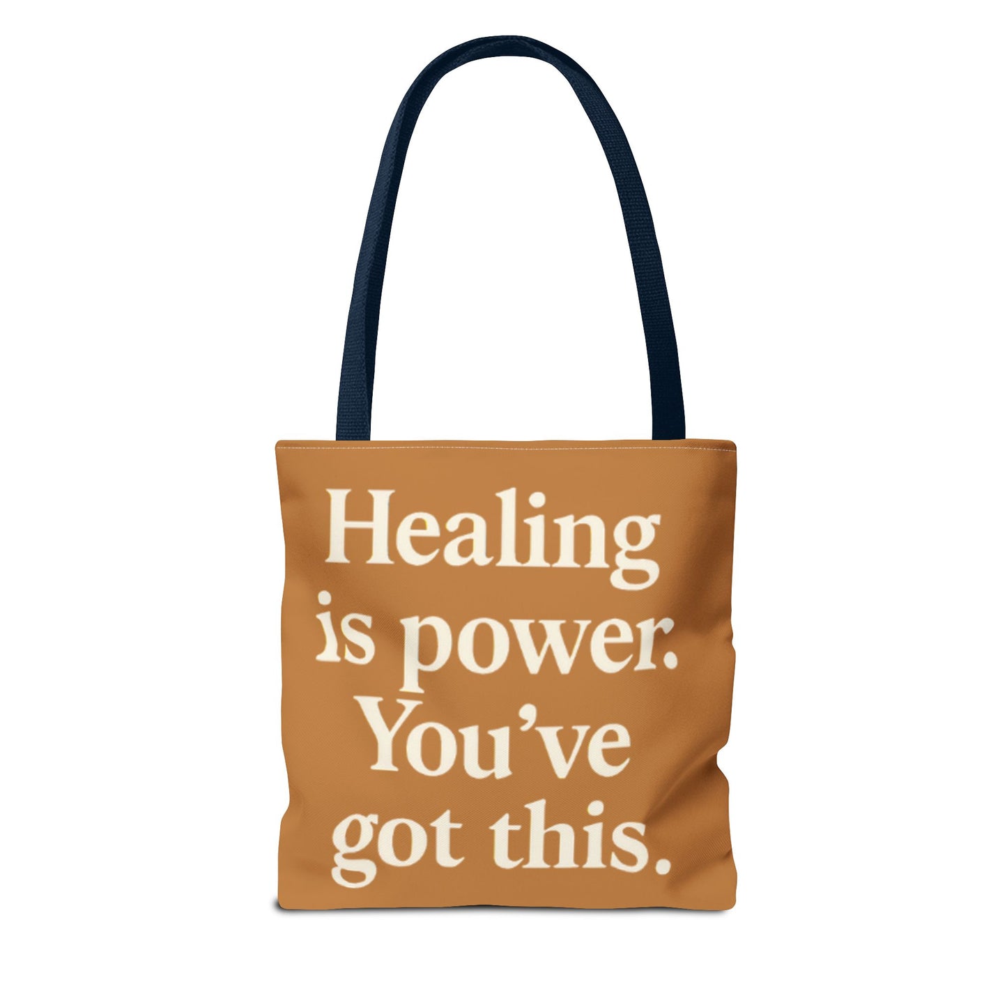 Empowering Healing Tote Bag, Inspirational Market Bag, Motivational Gift, Self-Care Accessory, Supportive Everyday Tote