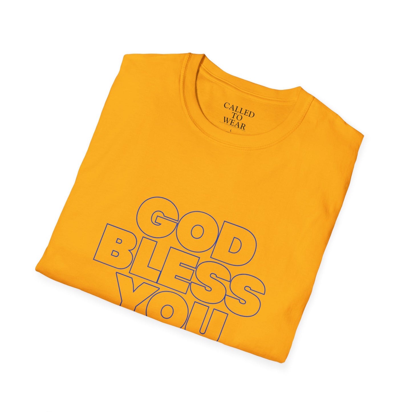 GOD BLESS YOU & Keep You T-Shirt | Minimal Typographic Faith Tee