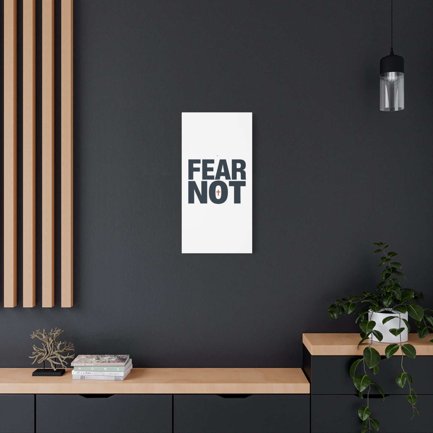 Fear Not canvas | Christian wall art, stretched matte gallery wrap