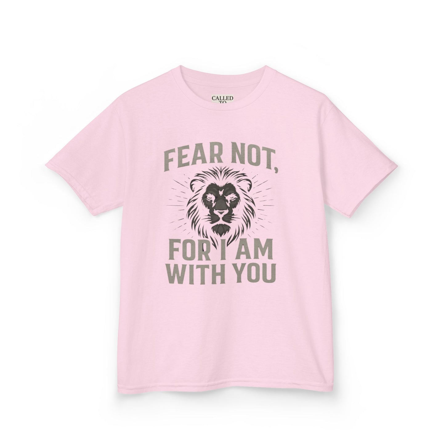 Kids Inspirational Lion Tee - Fear Not Design, Boys Girls Gift, Motivational T-Shirt, Children's Apparel, Faith-Based Clothing