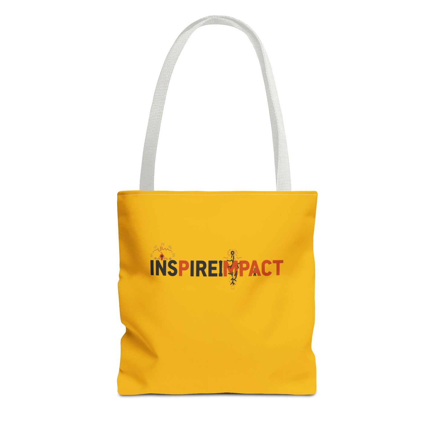 Inspire Impact typography tote bag | motivational slogan tote