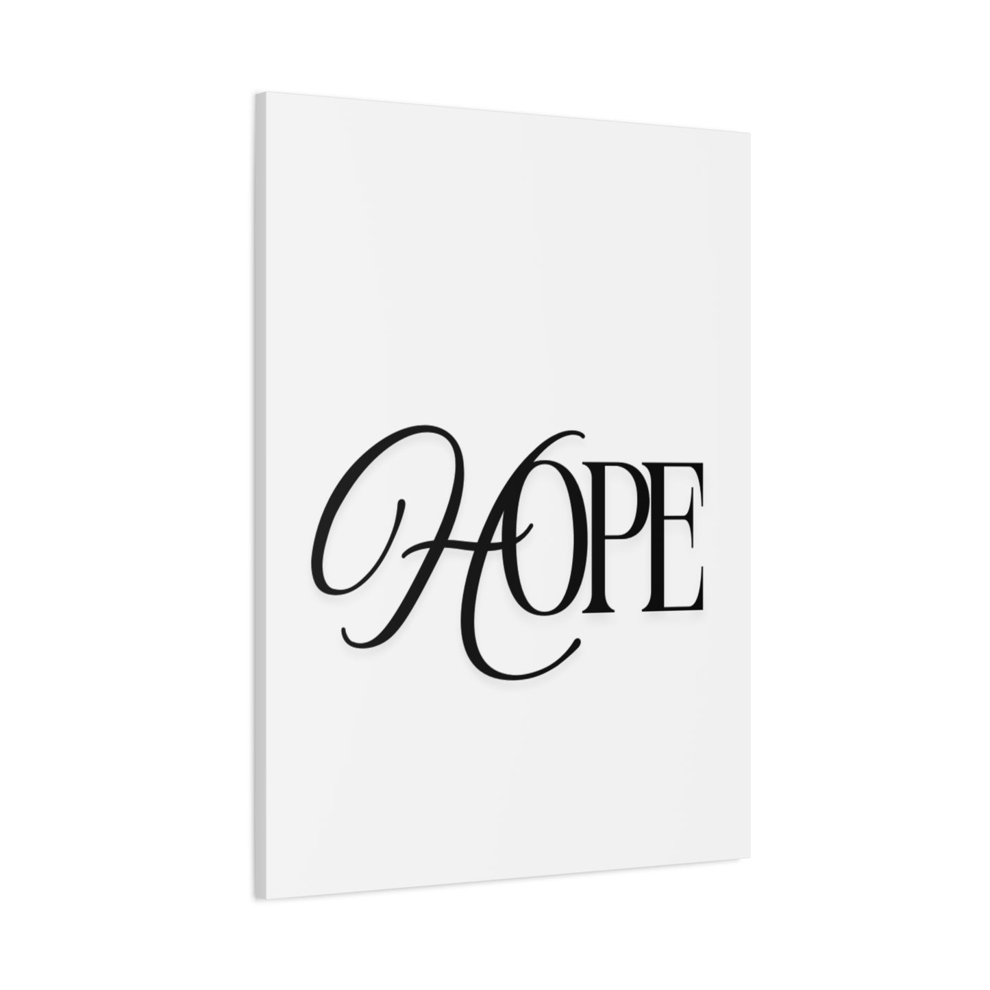 Hope Script Wall Art Canvas | Matte Stretched Canvas