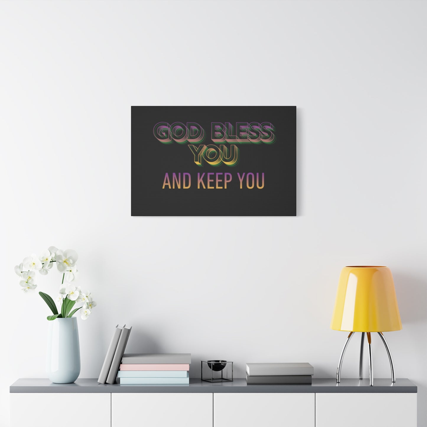 God Bless You and Keep You Canvas | Matte Stretched Wall Art