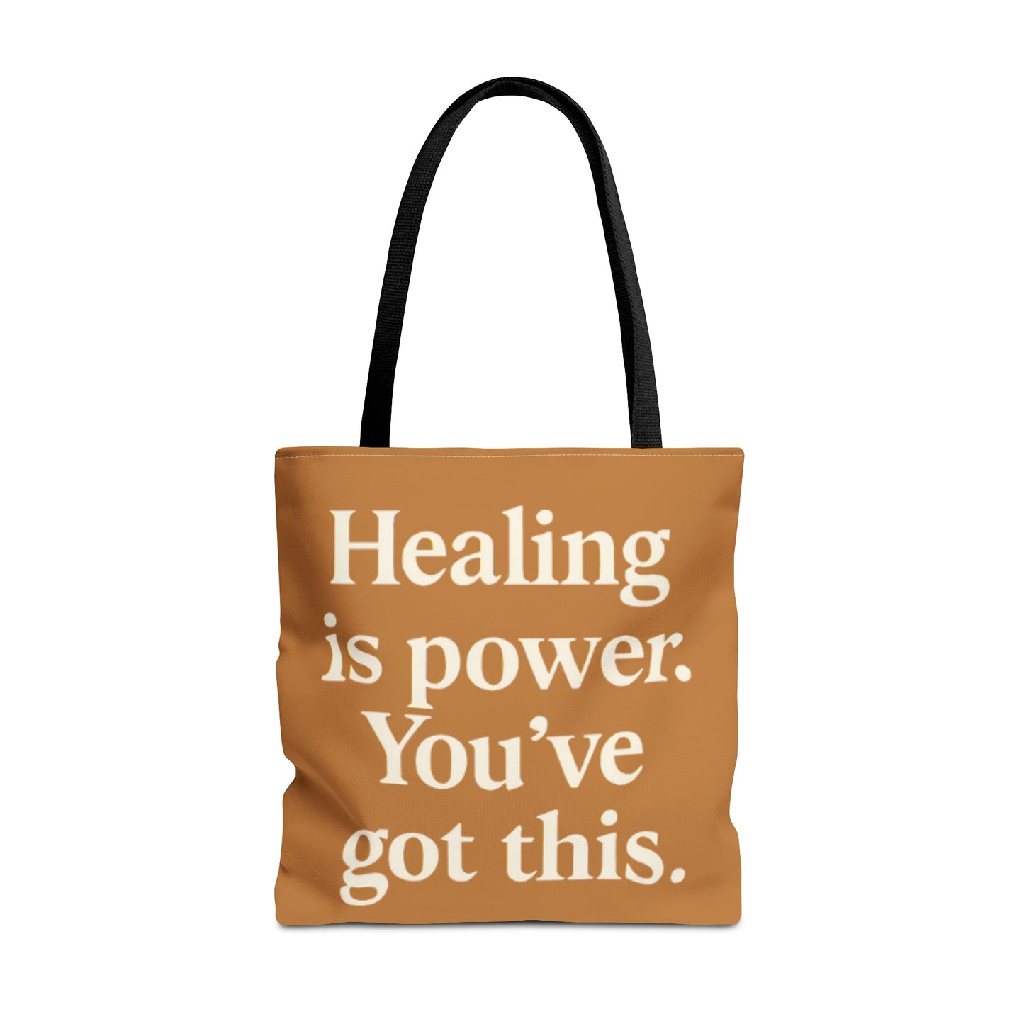 Empowering Healing Tote Bag, Inspirational Market Bag, Motivational Gift, Self-Care Accessory, Supportive Everyday Tote