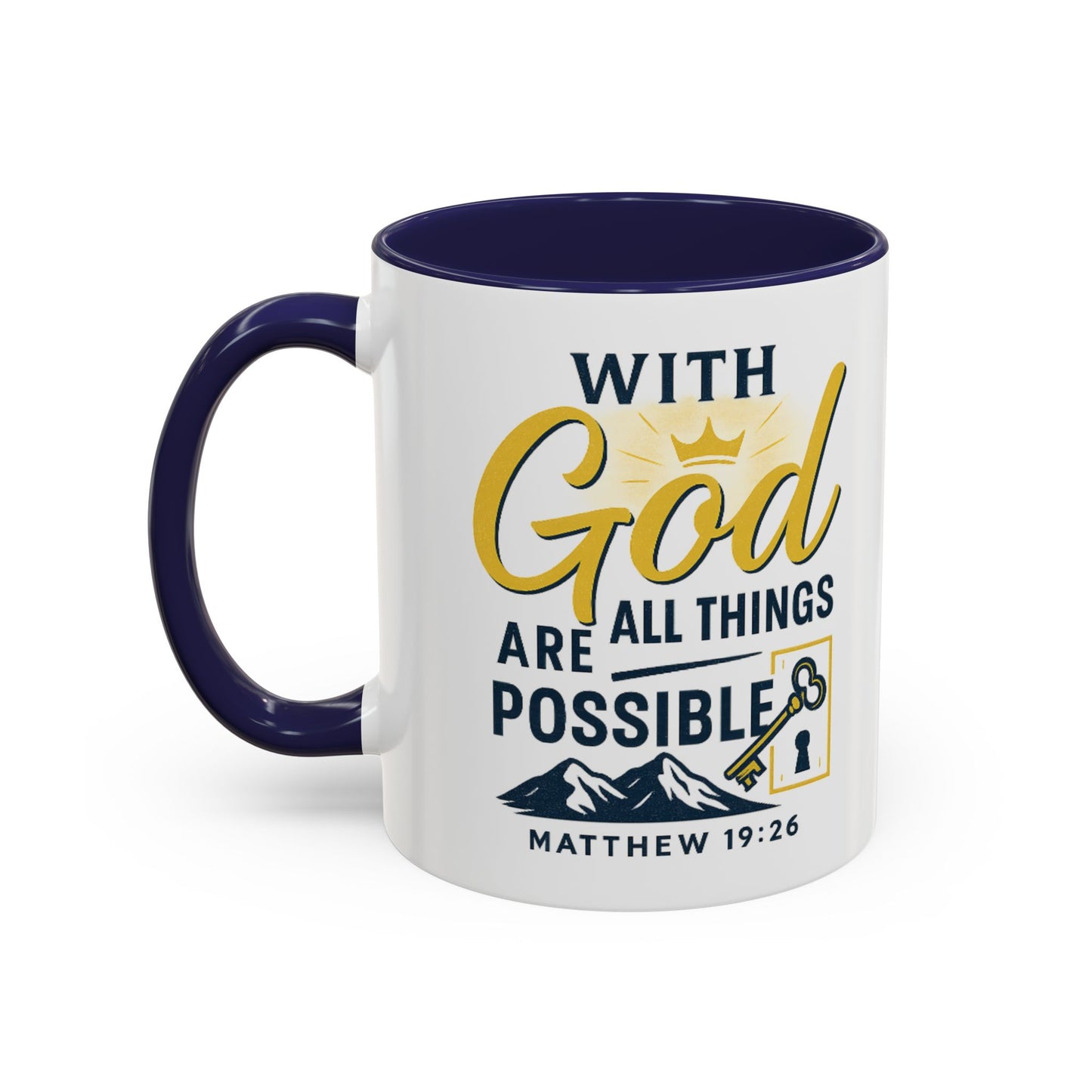 Inspirational Coffee Mug, Motivational Mug, Religious Gift, God Quote Mug, Faith-Based Coffee Cup, Customizable Coffee Mug