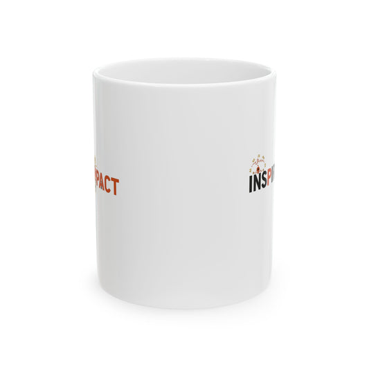 Start the Day with Intent Mug | Positive Message Ceramic Coffee Cup