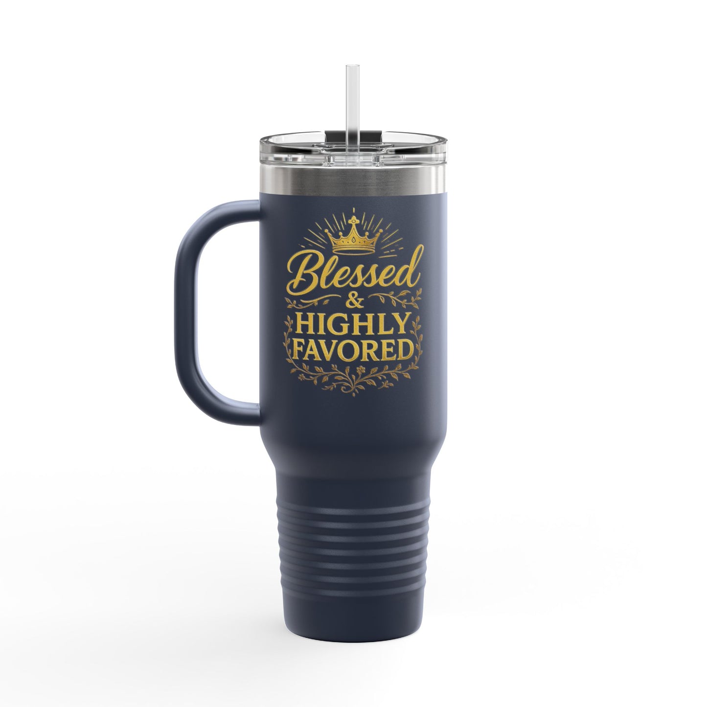Blessed & Highly Favored 40oz Insulated Travel Mug - Inspirational On-the-Go Drinkware, Perfect for Gifts, Travel Essentials, and [...]