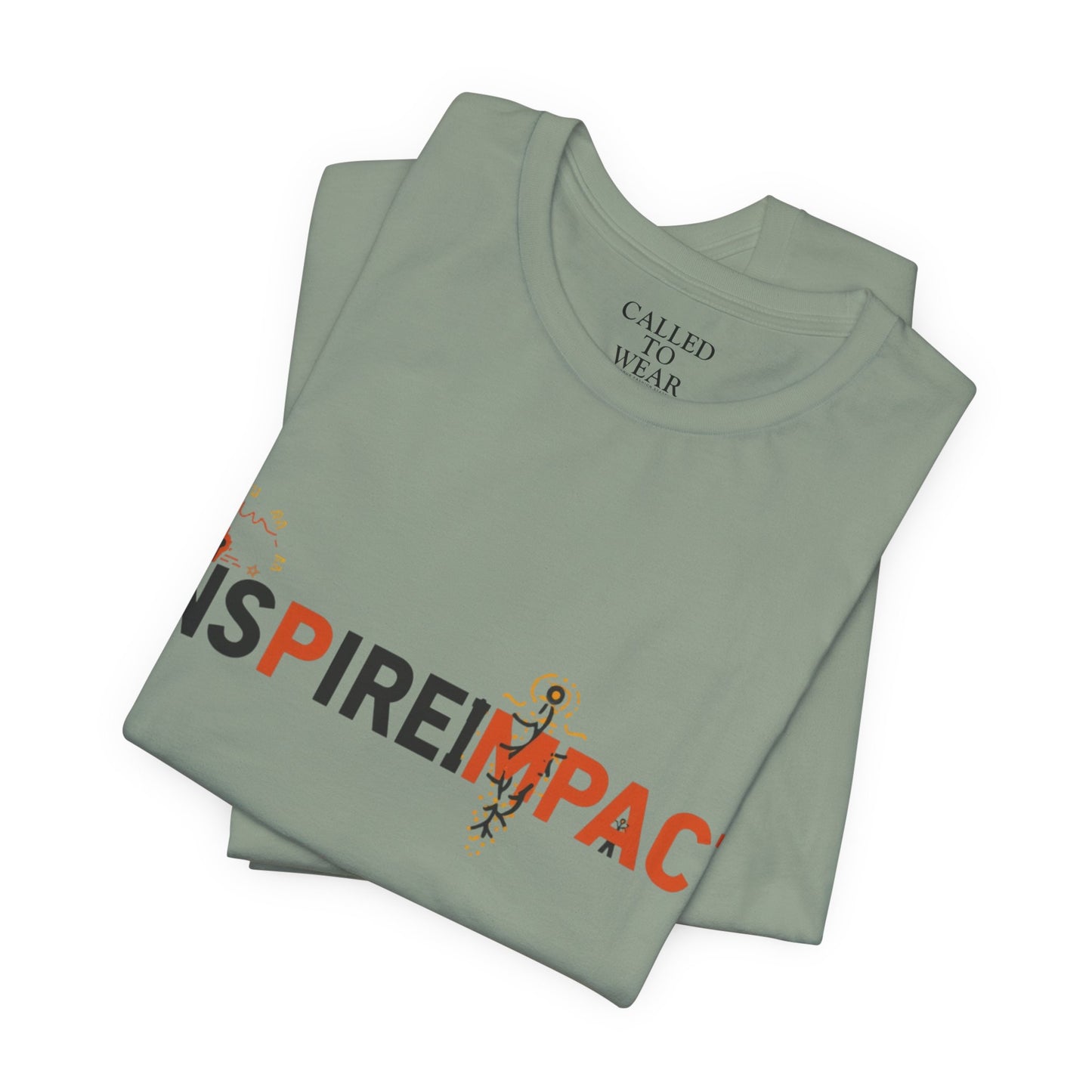 Inspire Impact graphic Tee | Inspirational typography t-shirt