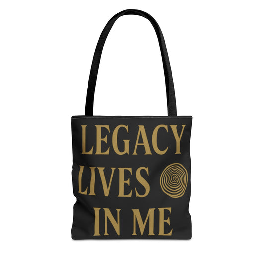Legacy Lives In Me Tote Bag | Inspirational Gift, Unique Shopping Bag, Motivational Accessory, Eco-Friendly Tote, Legacy Reminder